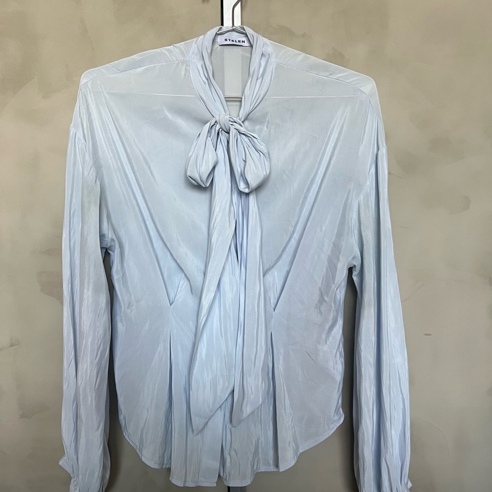 STELEN Stylish bow tie women’s blouse